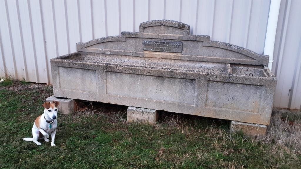 Annis and George Bills Horse Trough