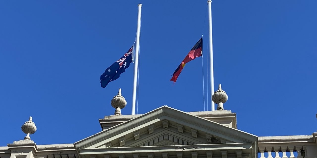 Flags at Half Mast