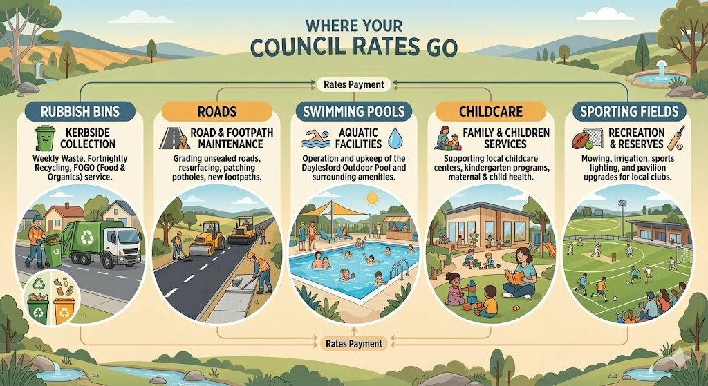 What Do Hepburn Ratepayers Really Pay? A First Look at Council Rates Across the Region